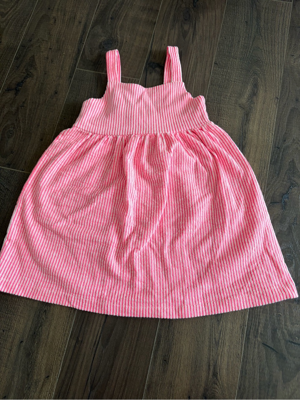 Zara Pink Striped Sundress - Sleeveless Cotton Dress